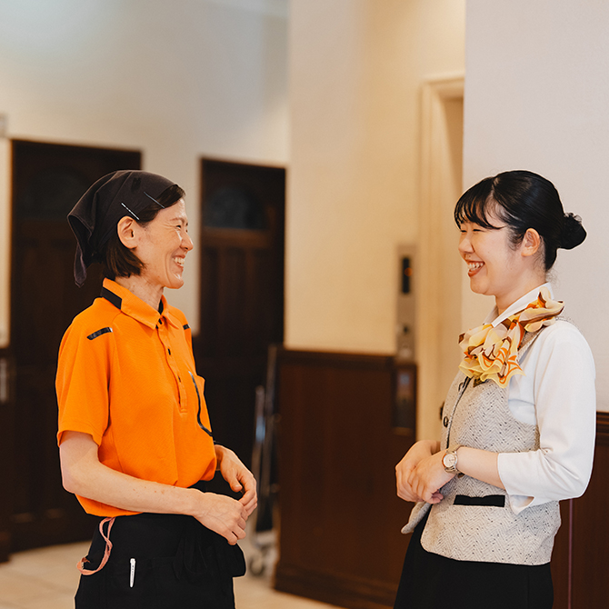 ＜スタッフ交流＞ 部署を越えて助け合う風土があります